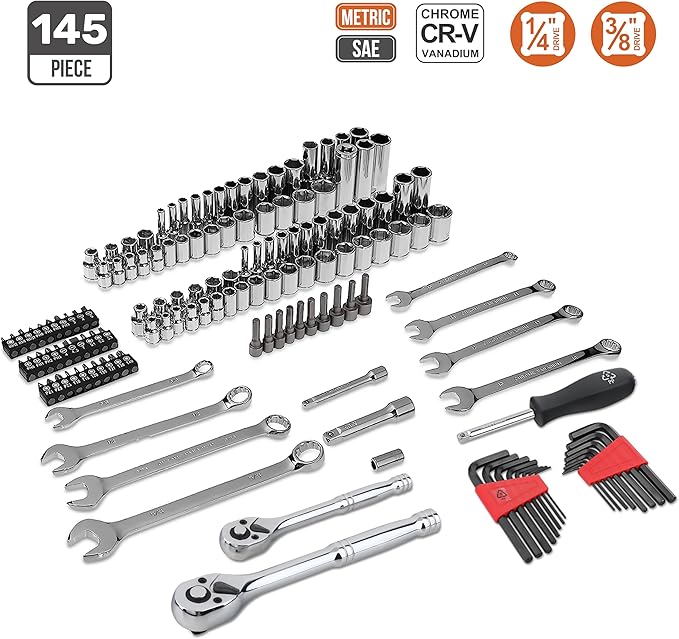 TorqueMaster™ 123-Piece Mechanics Tool