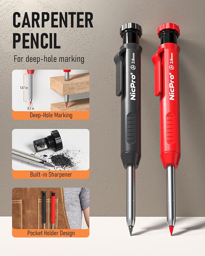 MarkMaster™ Pro Carpenter Pencil Set